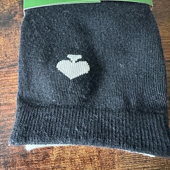 kate spade Crew Socks 3-Pack with Animal Design, Black and White with Spade NWT - Picture 3 of 4